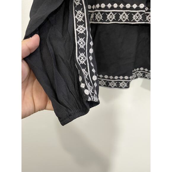 Boho Western Southwestern Tribal Boho Peasant Tunic S Folk Festival Navajo Indie - Picture 3 of 12